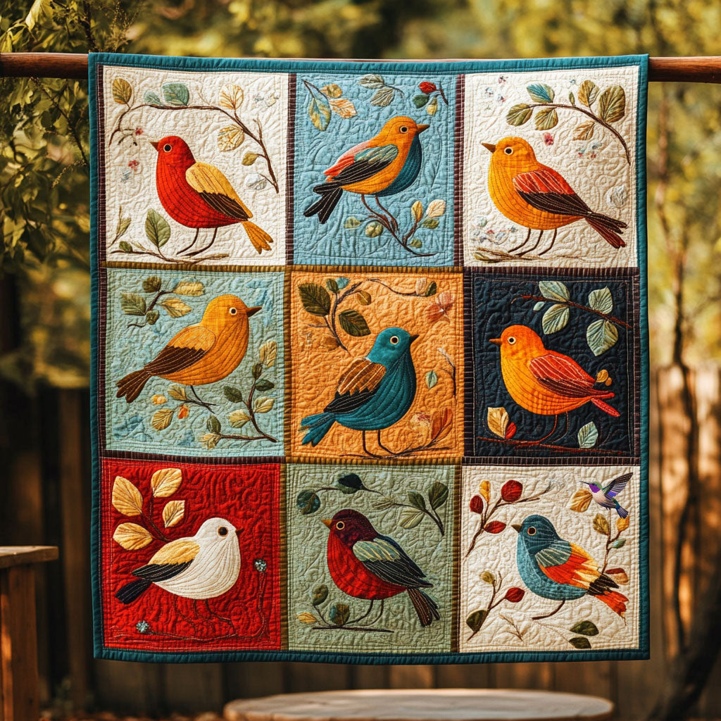 Colorful Bird WJ1010020CL Quilt