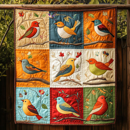Colorful Bird WJ1010021CL Quilt