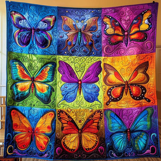 Colorful Butterflies WJ2308002CL Quilt