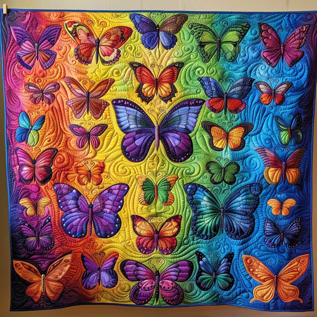 Colorful Butterflies WJ2308003CL Quilt