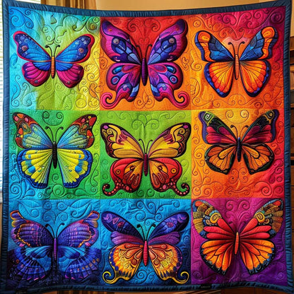 Colorful Butterflies WJ3008008CL Quilt