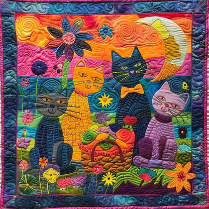 Colorful Cats WJ1508008CL Quilt