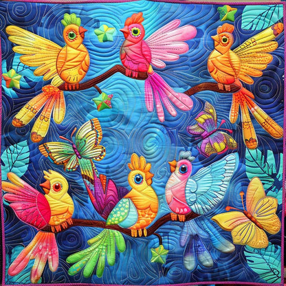 Colorful Cockatiels WJ2308011CL Quilt