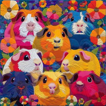 Colorful Guinea Pigs WJ0509011CL Quilt