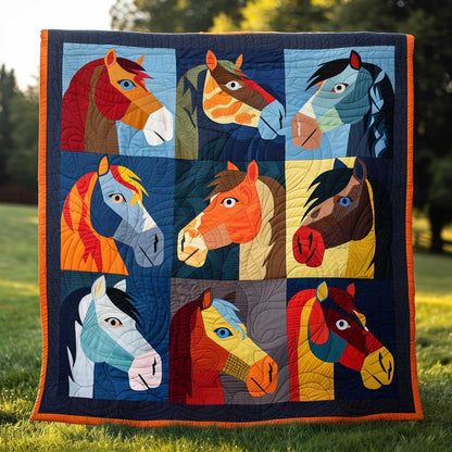 Colorful Horse WJ1608007CL Quilt