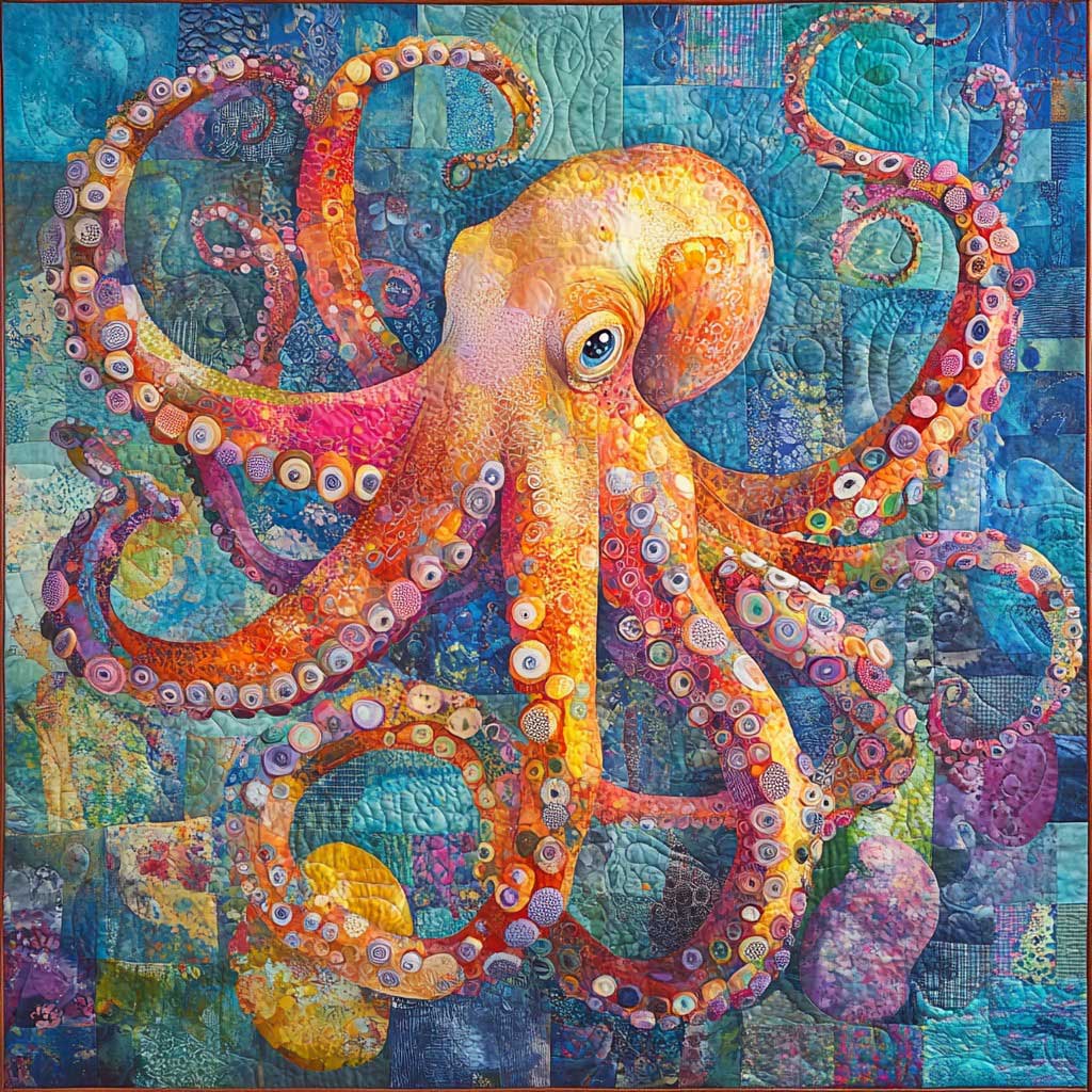 Colorful Octopus WM2308056CL Quilt