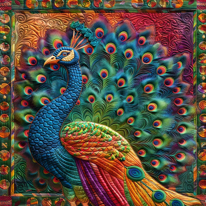 Colorful Peacock WJ1609005CL Quilt