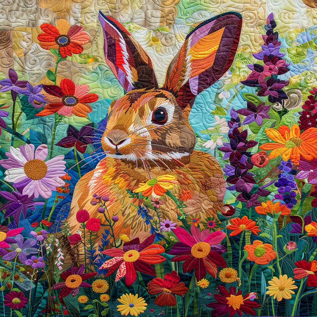 Colorful Rabbit WJ2608009CL Quilt