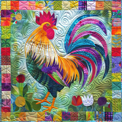 Colorful Rooster WM2408007CL Quilt