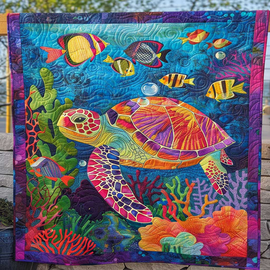 Colorful Sea Turtle WJ2208007CL Quilt