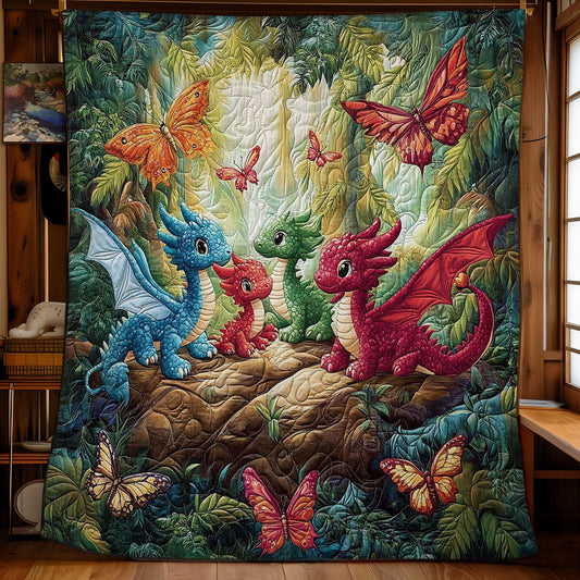 Colorful Baby Dragon WY1001120CL Quilt
