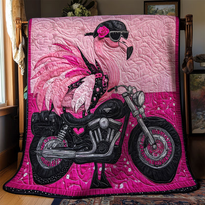 Cool Flamingo In Cruisers WY2301045CL Quilt