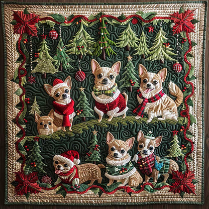Corgi Parade WM1608035CL Quilt