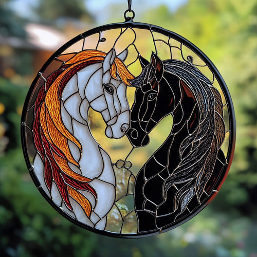 Couple Horse WX1801097CL Suncatcher