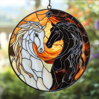 Couple Horse WX1801098CL Suncatcher