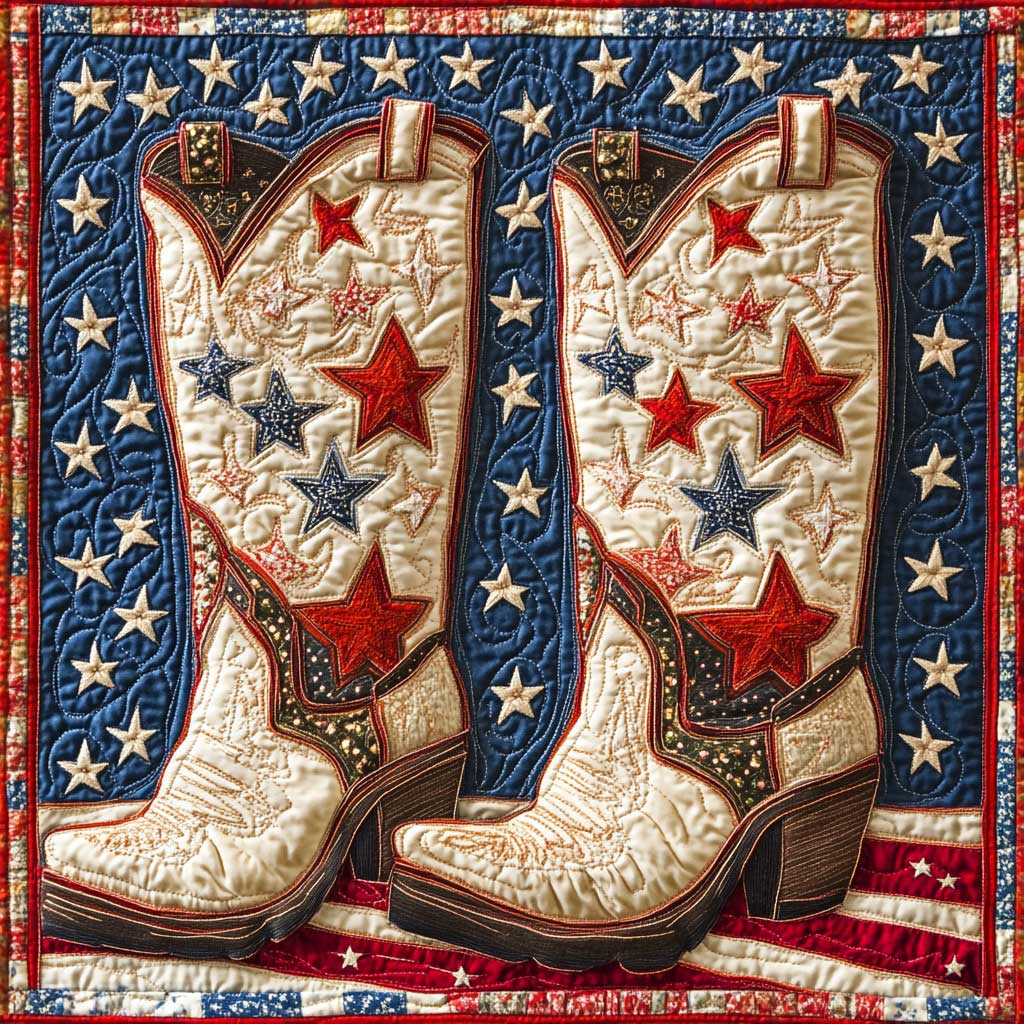 Cow Boots WM3107101CL Quilt Pillow Case