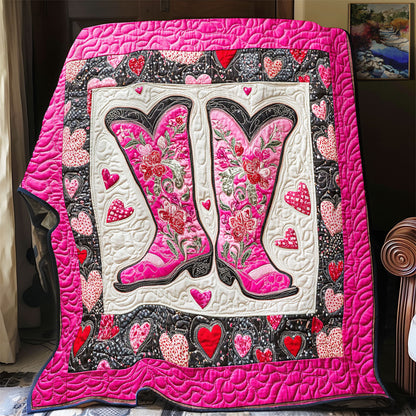 Cowboy Boots Heart WY1001128CL Quilt