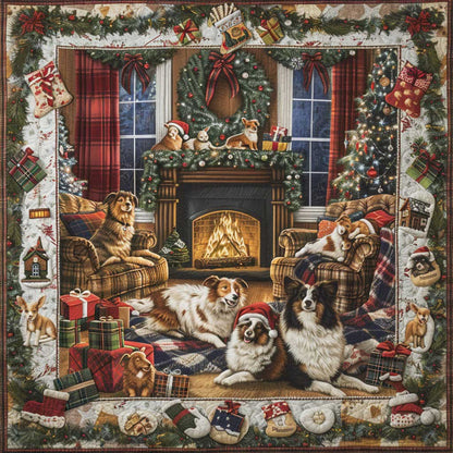 Cozy Night Christmas WM2308009CL Quilt