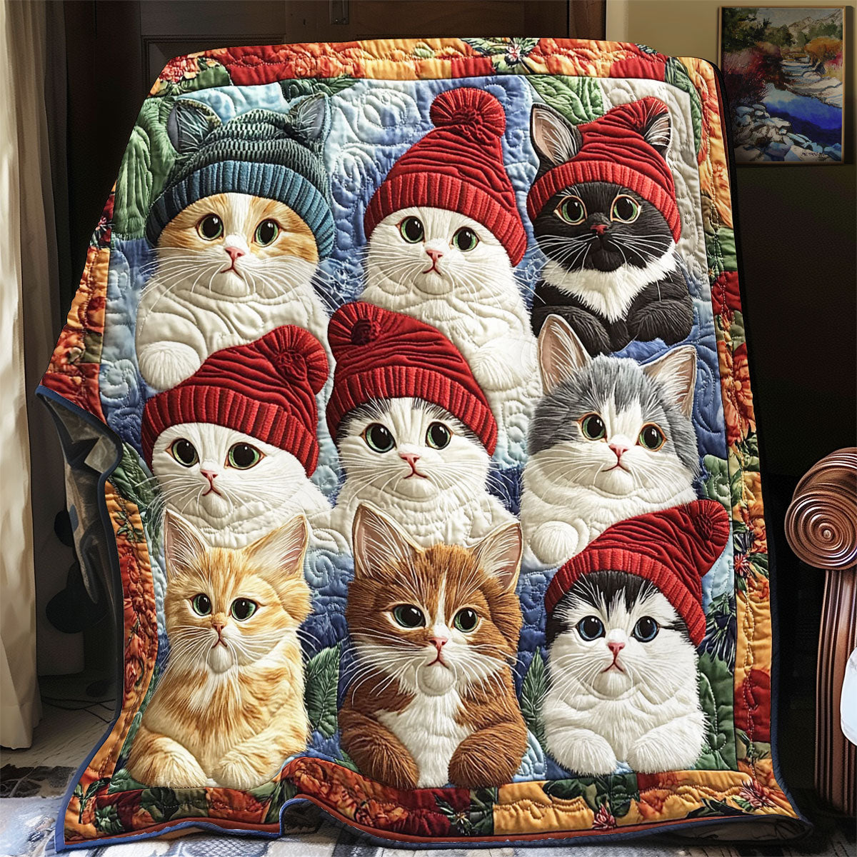 Cozy Cat WY1001129CL Quilt