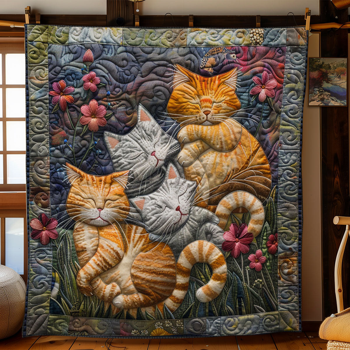 Cozy Kitten WY1001130CL Quilt