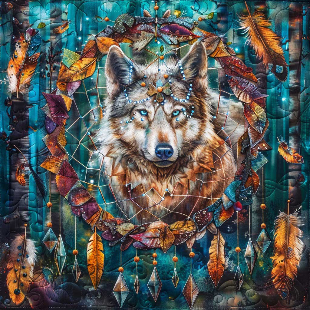 Crytal Wolf WM2308077CL Quilt