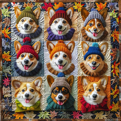 Cute Corgi WJ1609006CL Quilt