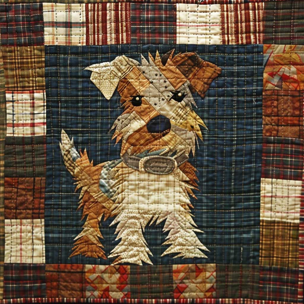 Cute Terrier Dog WJ3107017CL Quilt