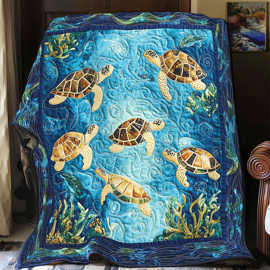 Cute Baby Turtle WY1001133CL Quilt