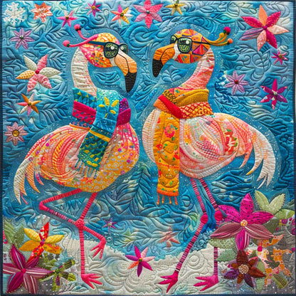 Dancing Party Flamingos WM2408030CL Quilt