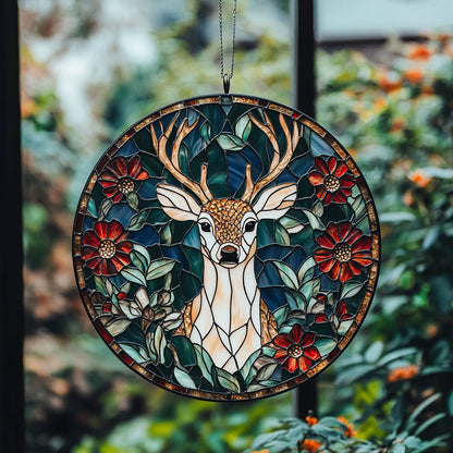Deer In Garden WX0602187CL Suncatcher