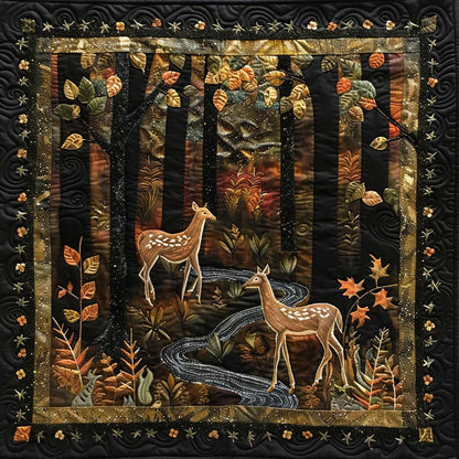 Deers In The Wood WJ1409005CL Quilt