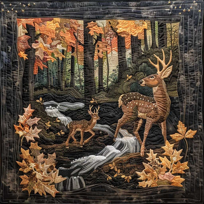 Deers In The Wood WJ1409006CL Quilt