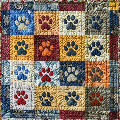 Dog Footprint WM1008080CL Quilt