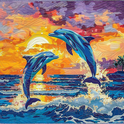 Dolphin Sunset WM1508018CL Quilt