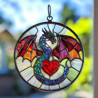 Dragon Heart WX1002090CL Suncatcher