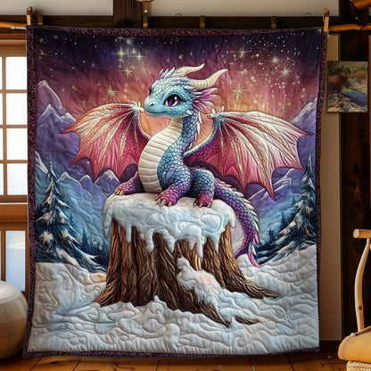 Dragon In Snow Forest WY1001143CL Quilt