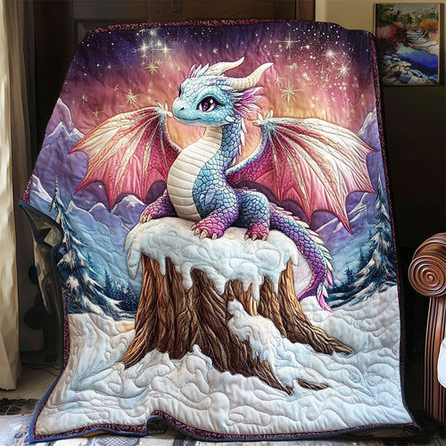 Dragon In Snow Forest WY1001143CL Quilt