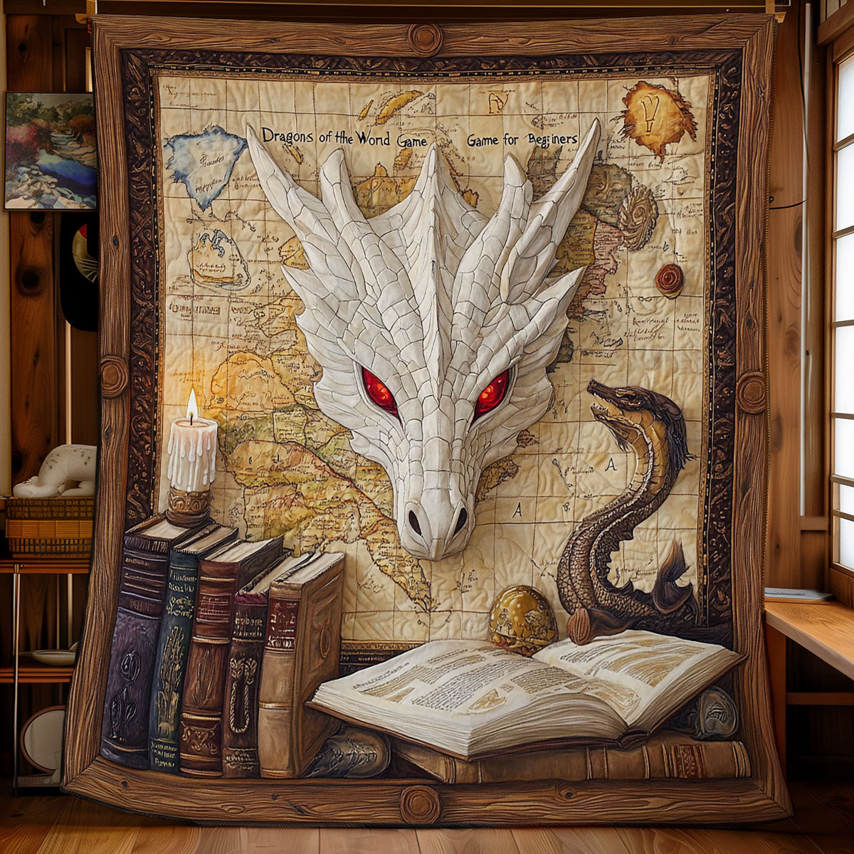 Dragon Skull WY1001145CL Quilt