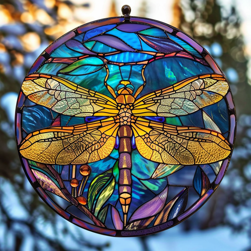 Dragonfly Night XR2208032CL Suncatcher
