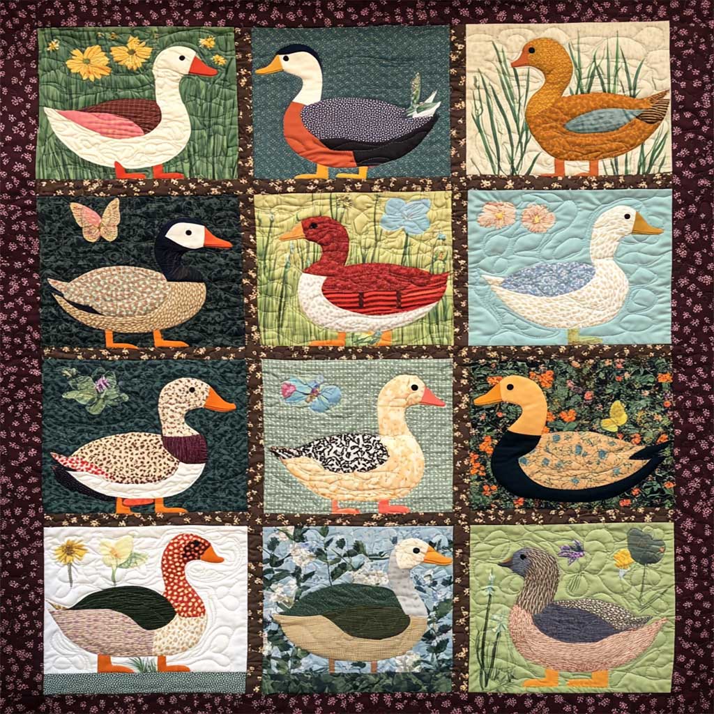 Ducks WJ0808035CL Quilt