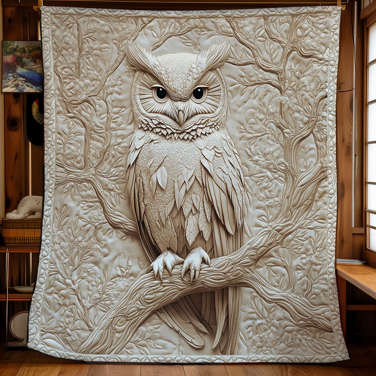 Elegant Owl WY1001147CL Quilt