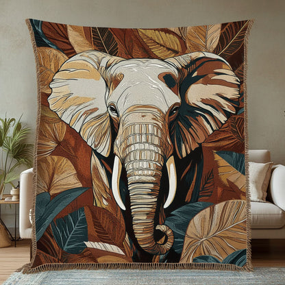 Elephant CW2101003CL Woven Throw Blanket