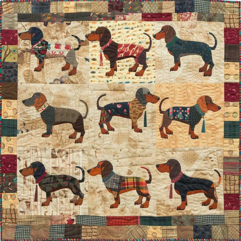 Enthusiastic Dogs WM2308025CL Quilt