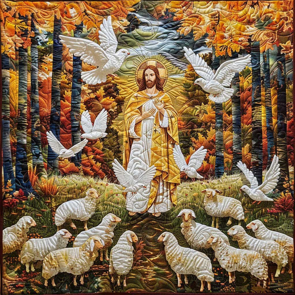 Fairy Light Jesus WM2808066CL Quilt