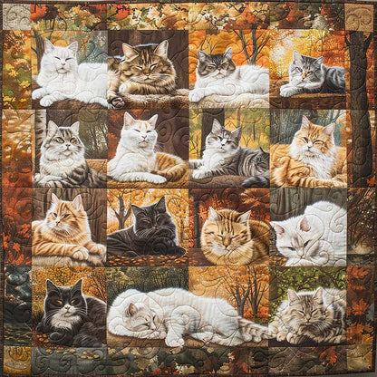 Fall Cats WM1308034CL Quilt