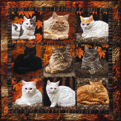 Fall Cats WM1308035CL Quilt