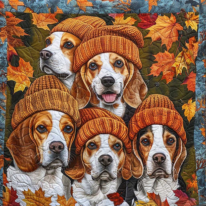 Fall Dogs WM1008002CL Quilt