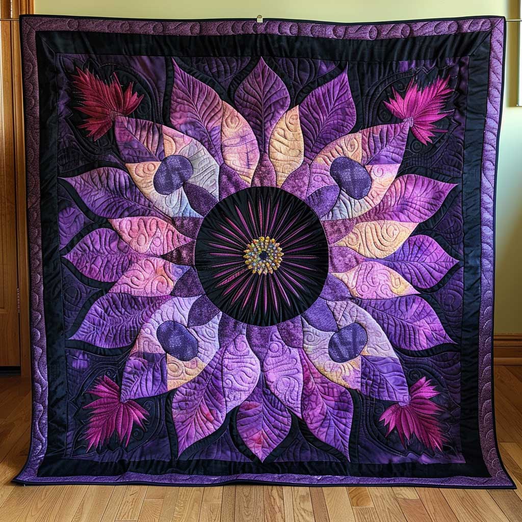 Feathered Flower WJ2106013CL Quilt