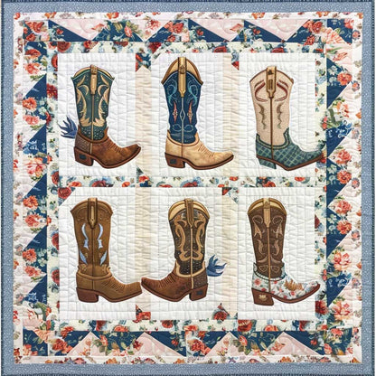 Floral Cowboy Boots XR1406005CL Quilt