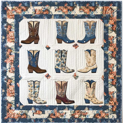 Floral Cowboy Boots XR1406007CL Quilt